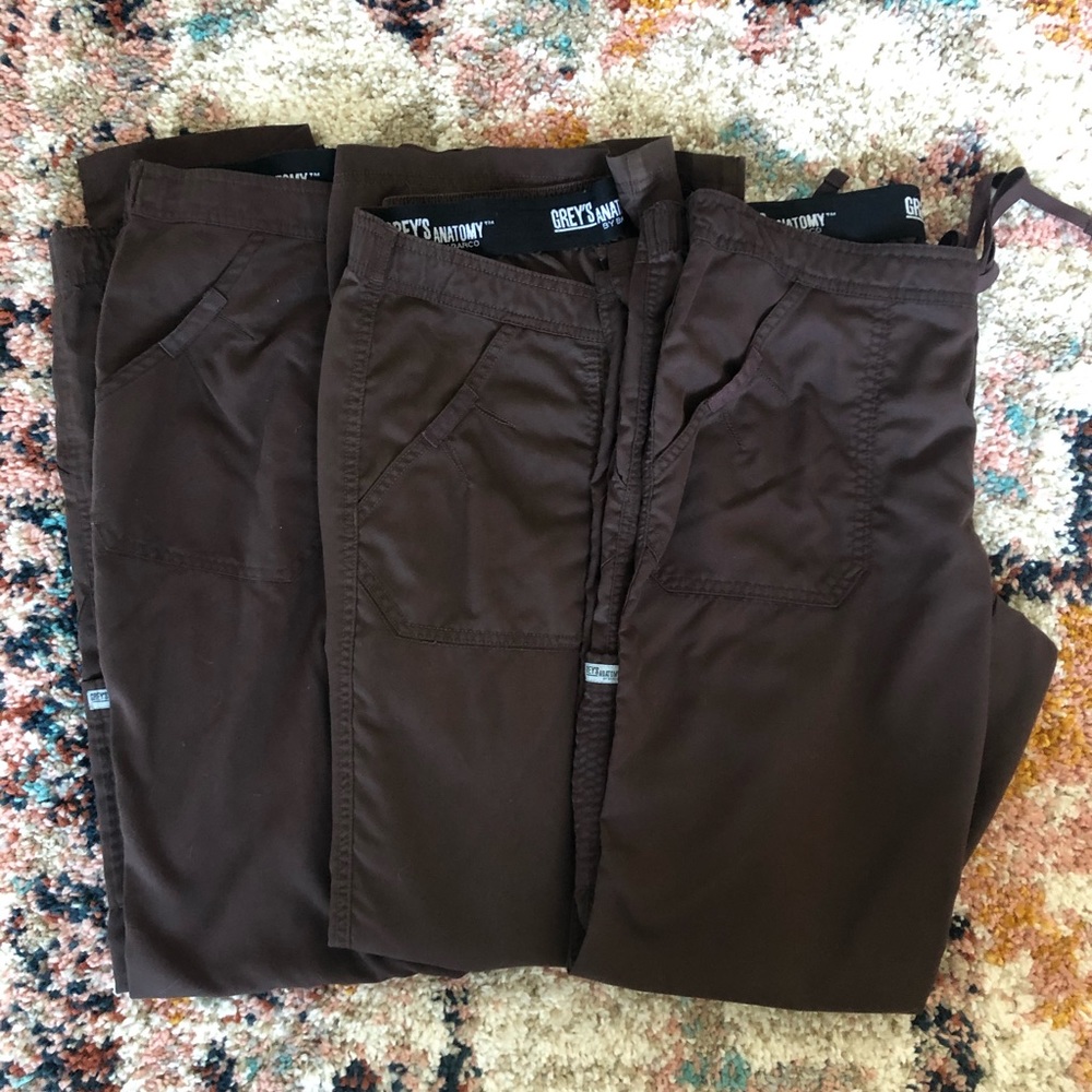 Set of 3 Greys Anatomy scrub bottoms